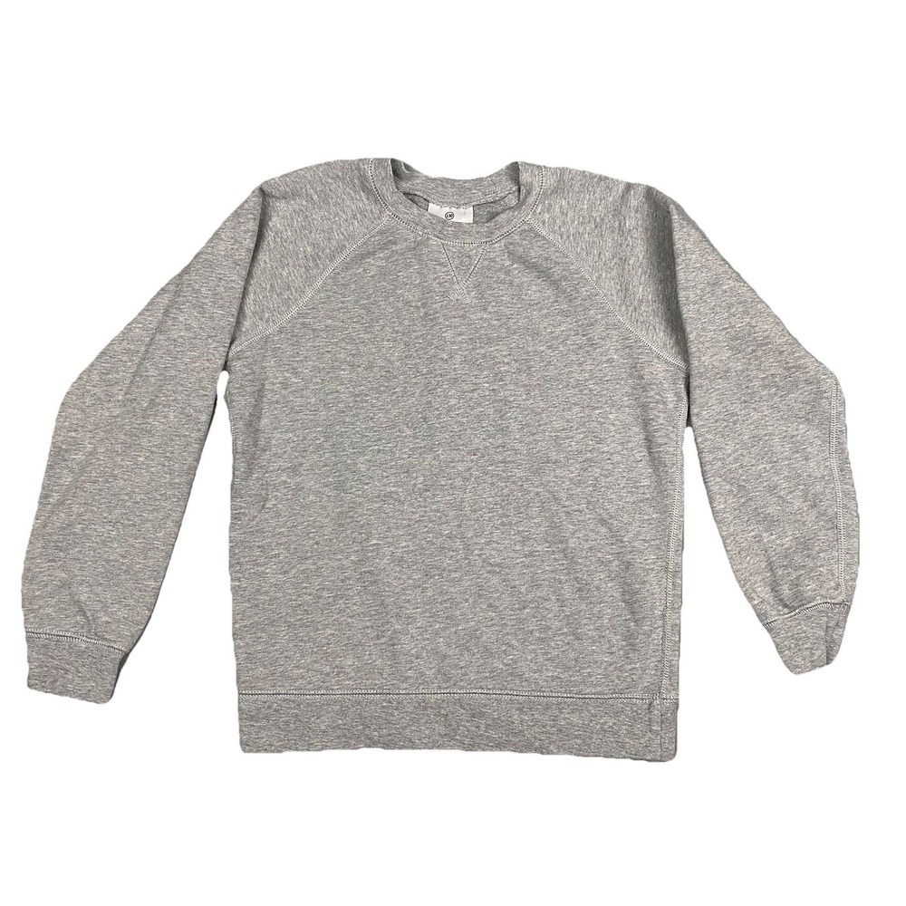 Hanna Andersson‎ French Terry Raglan Pullover Sweatshirt Kids Size 130 US 8 Gray